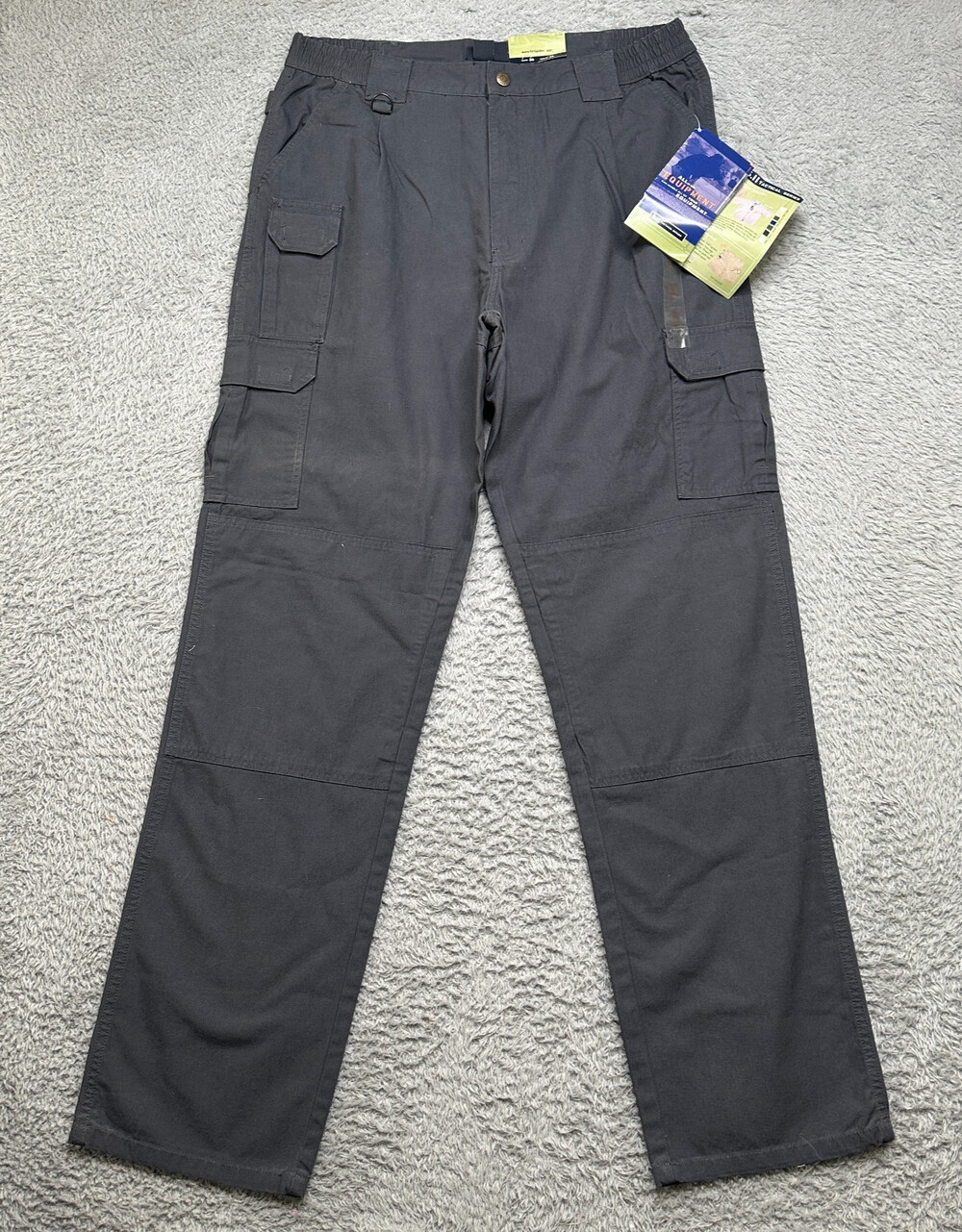 NWT 5.11 Tactical Cargo Pants Mens 36x36 Dark Gray Cotton Canvas Work